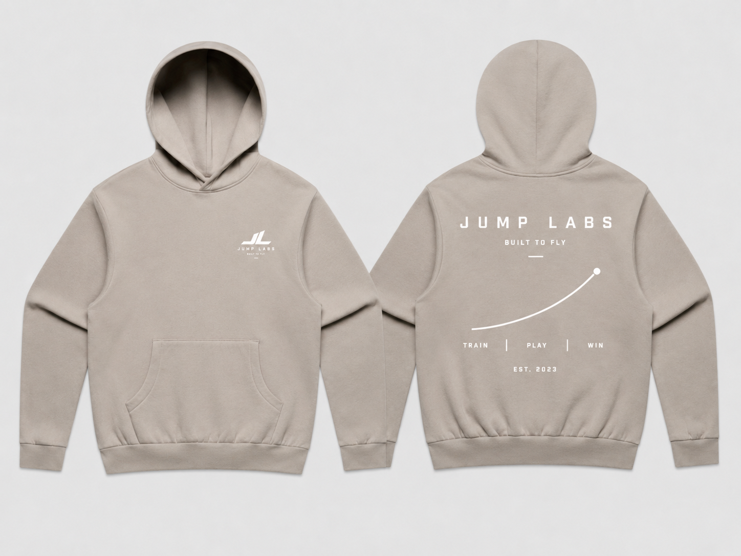 Jump Labs Hoodie — Beige